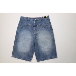 Deadstock Vintage 90s Marithe Francois Girbaud Mens 32 Baggy Fit Denim Shorts